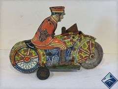 Marx Wind Up Tin Toy Motorcycle