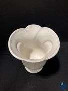 2 Large China Platters and 8” Vase