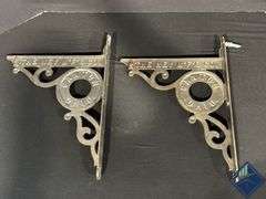 The Ney MFG Co. Canton Ohio Cast Iron Shelf Supports