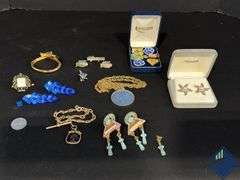 Costume Jewelry, Cuff Links, etc.