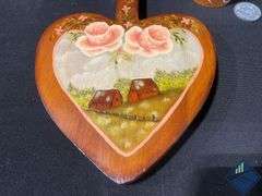 Wooden Rocking Doll Crib and Wooden Home Decor