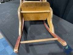 Antique Oak Rocking Horse