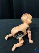 Vintage Mechanical Wind Up Crawling Baby