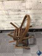 Antique Oak Hose Reel