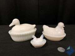 Vintage Chicken & Duck Covered Dishes