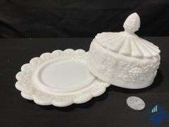 Vintage Westmoreland Milk Glass Set