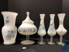Vintage Norleans Glass Vase Set