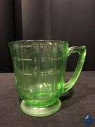 4 Cup Vaseline Glass Measuring Cup