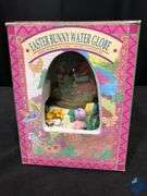 Easter Bunny Water Globe Music Box