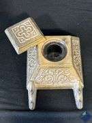 Antique Brass Decorative Inkwells