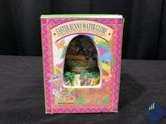 Easter Bunny Water Globe Music Box