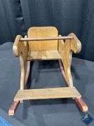 Antique Oak Rocking Horse
