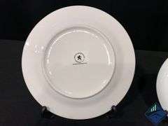 Vintage Glass Christmas Plates