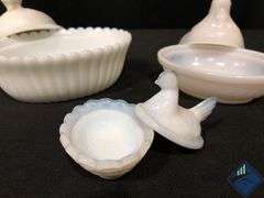 Vintage Chicken & Duck Covered Dishes