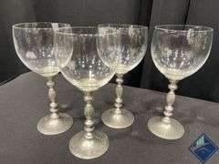 Glass Candlesticks & Wine Glasses