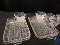 Anchor Hocking Starburst Luncheon Plate & Cup Set
