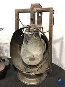 Vintage Dietz Fit Zal Railroad Lantern on Stand