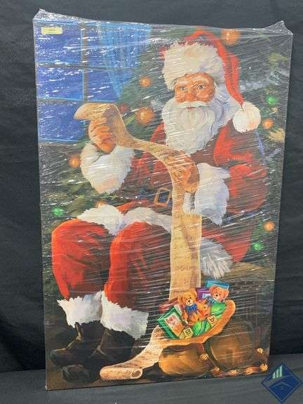 Santa Claus Naughty or Nice Canvas *NEW* *NEW*