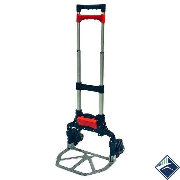150 lbs Stair Climbing 6-Wheel Folding Aluminum Hand Truck with Tote Attachment - Used - Used