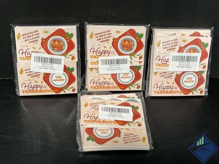 (4) Scratch Turkey Cards *NEW*