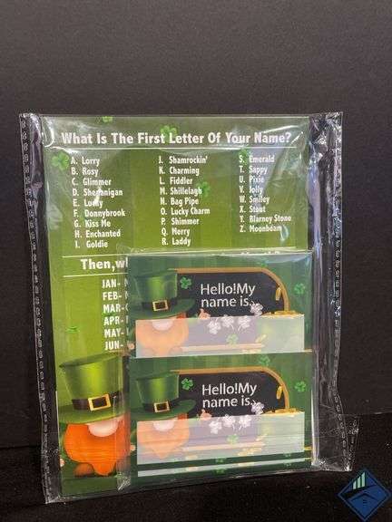 “What’s Your Shamrock Name” Name Tags *NEW*