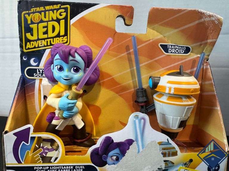 Disney Star Wars Young Jedi Adventures Training Droid & Lys Solay Figures - Mixed Condition