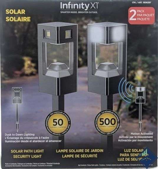 Infinity X1 Solar Path & Motion Security Lights - Used