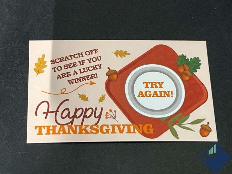 (4) Scratch Turkey Cards *NEW*