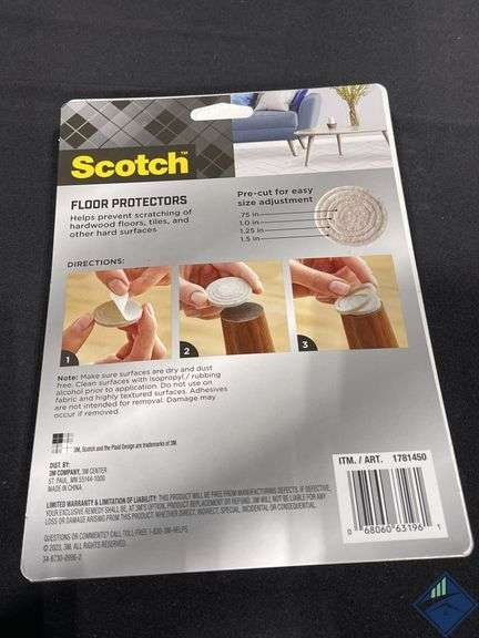 Scotch Floor Protectors 48Pk  *NEW*
