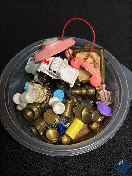 Vintage Tin Doll House with Contents
