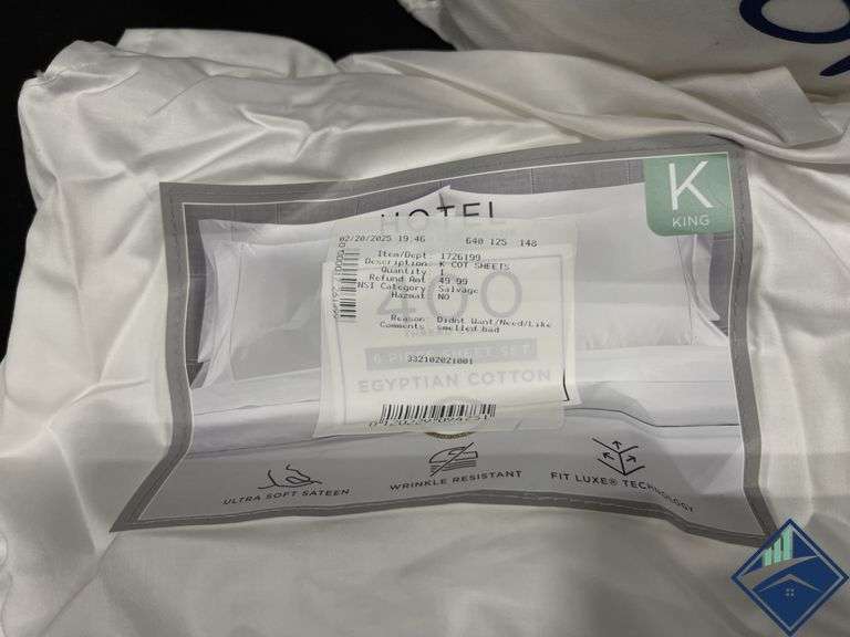Hotel Signature Sateen 400 Ct. Egyptian Cotton 6 Piece Set   - Used
