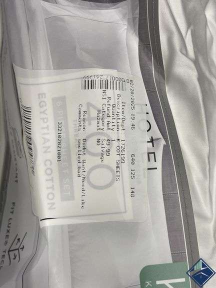 Hotel Signature Sateen 400 Ct. Egyptian Cotton 6 Piece Set   - Used