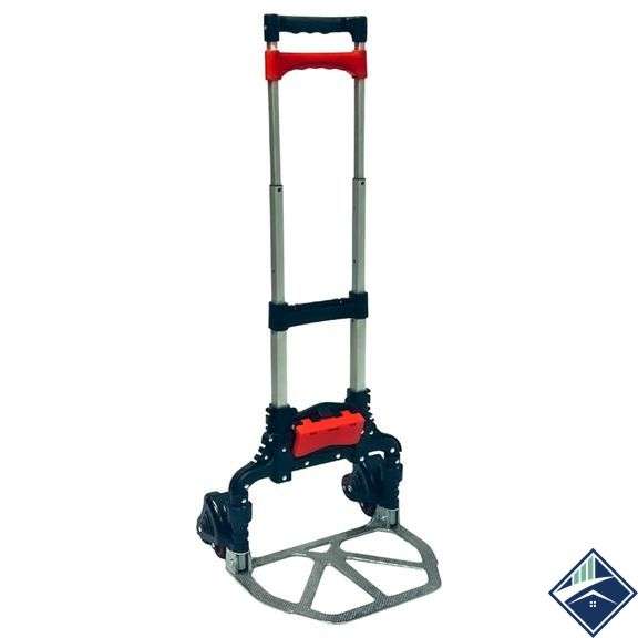 150 lbs Stair Climbing 6-Wheel Folding Aluminum Hand Truck with Tote Attachment - Used - Used