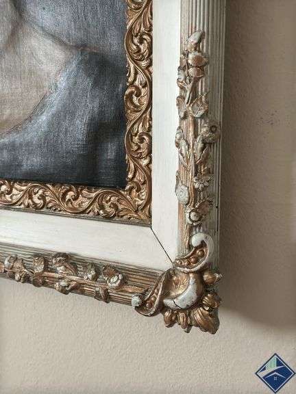 Beautifully Framed Solemn Women Painting