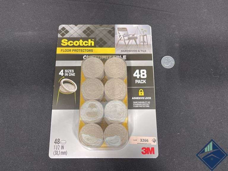 Scotch Floor Protectors 48Pk  *NEW*