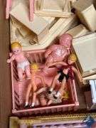 Vintage Tin Doll House with Contents
