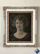 Beautifully Framed Solemn Women Painting