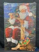 Santa Claus Naughty or Nice Canvas *NEW* *NEW*