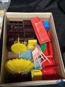Vintage Tin Doll House with Contents