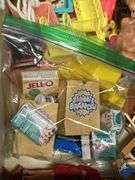 Vintage Tin Doll House with Contents