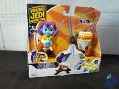 Disney Star Wars Young Jedi Adventures Training Droid & Lys Solay Figures - Mixed Condition