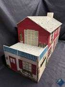 Vintage Tin Doll House with Contents