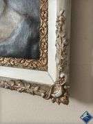 Beautifully Framed Solemn Women Painting