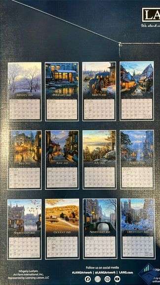 Lang Around the World 2025 Special Edition Full-Size Wall Calendar + Bonus Print
