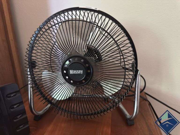 Massey Desk Fan and Clock