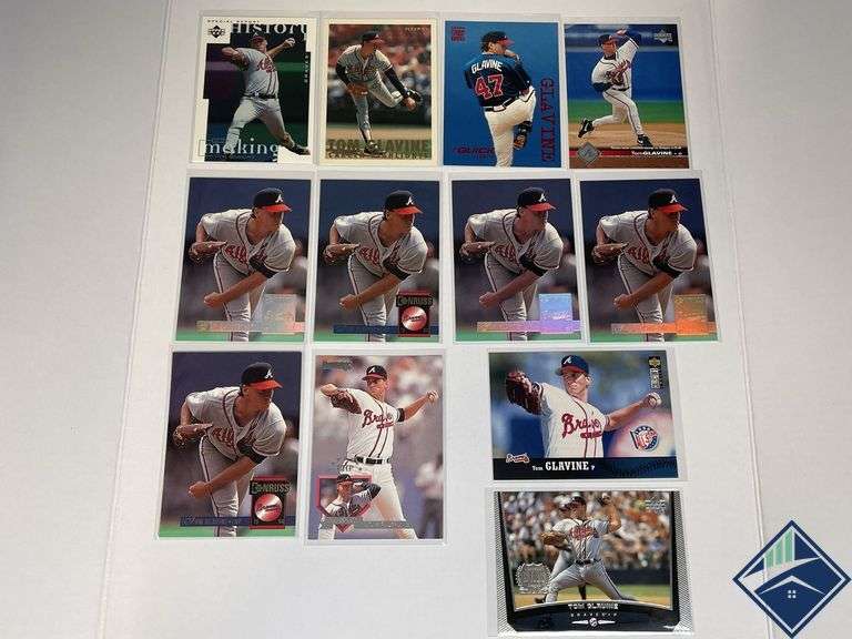 Tom Glavine Donruss, Upper Deck, Topps Stadium Club Cards, etc.