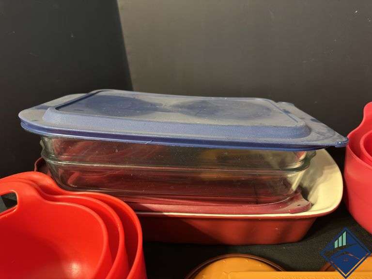 Casserole Dishes, Hamburger Press & Measuring Bowls