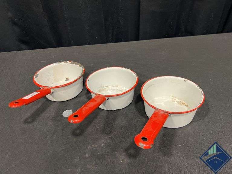 Small Enamel Pots