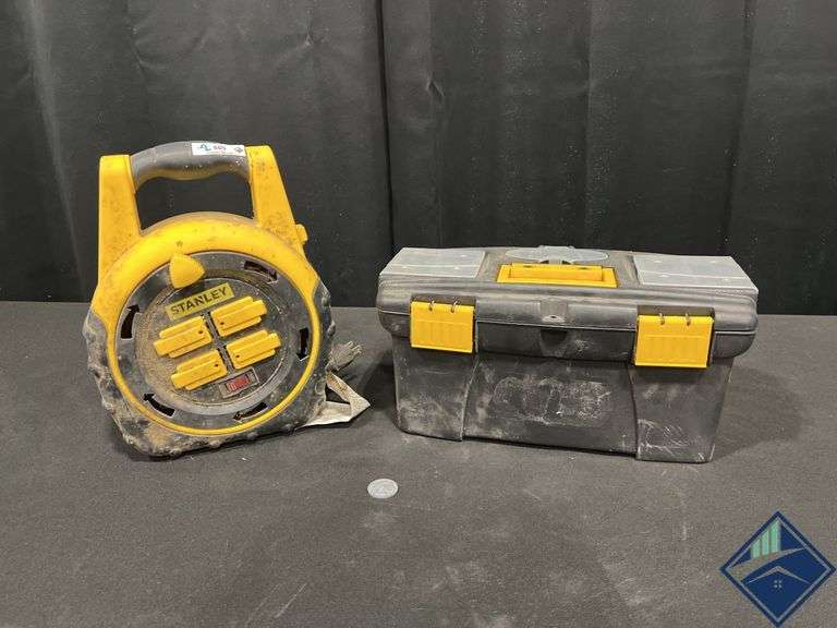 Stanley Extension Reel & Small Toolbox with Contents
