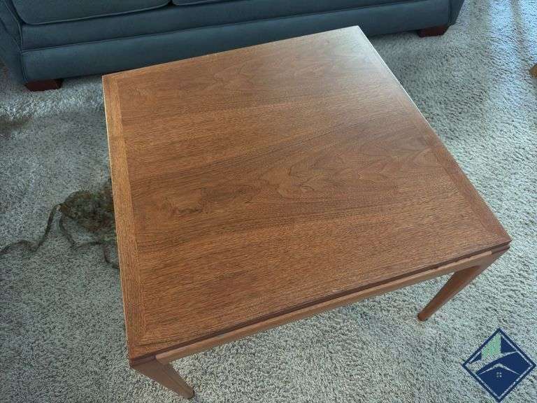 Lane Wooden Coffee Table with Quilted Cover